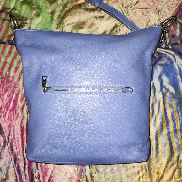 Coach Periwinkle ABBY Leather Shoulder Bag - Picture 2 of 15